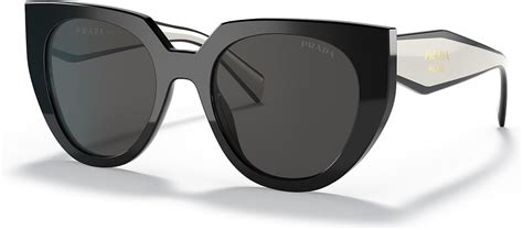 Prada PR 14WS Black/Talc/Dark Grey One Size.